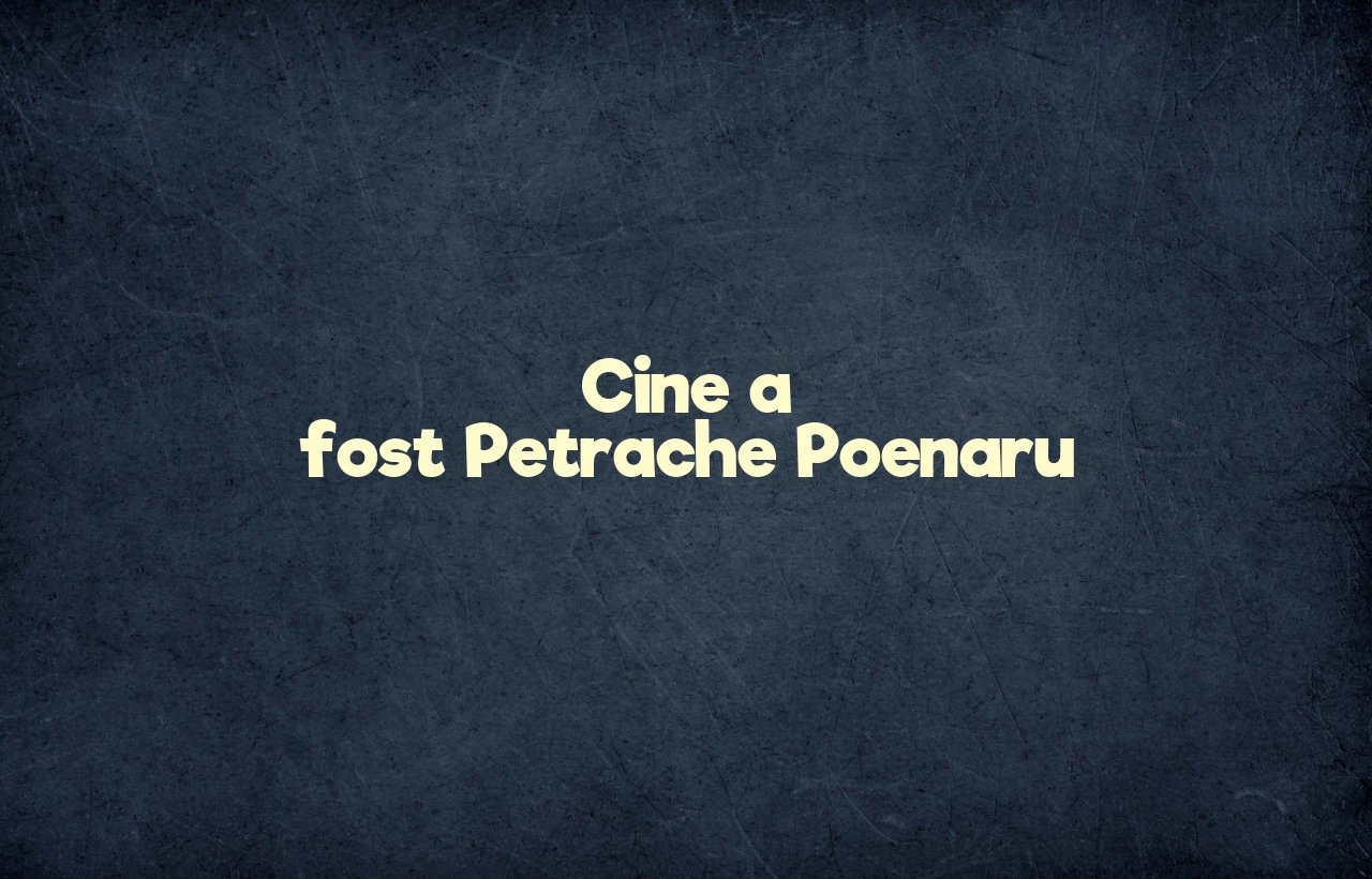 cine a fost petrache poenaru